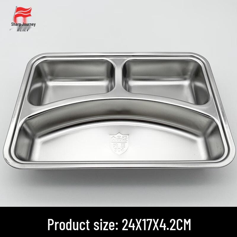 

Ruilv 304 Stainless Steel Divided Meal Tray