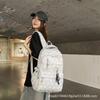 Schultasche neuer Stern Vollprint Rucksack mit großem Fassungsvermögen College-Stil Schultasche Damen Leichter Pendler Rucksack für Mittelschüler