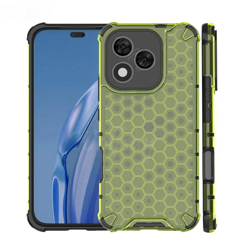 Shockproof Transparent Case For Honor 400 Lite Honeycomb Armor Full Back Case Honor 400 Lite Case Cover For Honor 400 Lite 5G