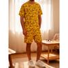 Eendenpatroon Ronde Hals Korte Mouw Korte Broek Pyjamaset