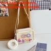 Girl Pvc Small Crossbody Bag With Zipper Pocket For Daily Casual Use