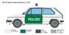Italeri Scale Volkswagen Golf Police Car Plastic Model Kit IT3666 1/24
