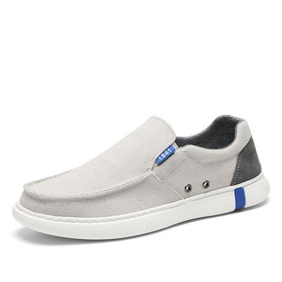 Gacimy Herren Loafer Freizeit Schuhe Outdoor Rutschfest Atmungsaktive Canvas Schuhe Leichte Wanderschuhe Hohe Qualität Freizeitschuhe