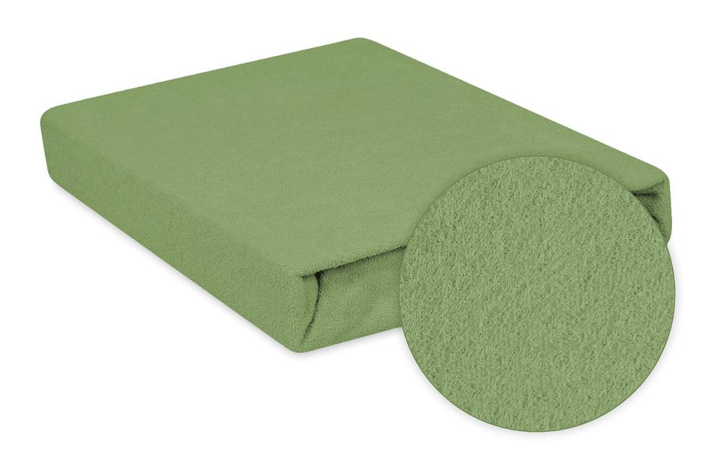 Premium Terry Sheet with Elastic 110x190, 120x200x20, Green_35, Matex