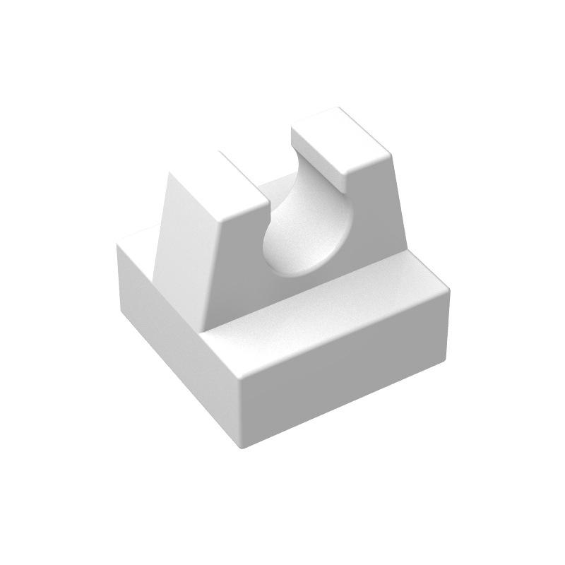 MOC 20 PCS 2555 1x1 Top with Trapezoidal Vertical Clamp Plate For Kids Educational Building Blocks Parts DIY Bricks Bulks Models