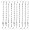 10 Stück wetterfeste eiserne Hängekette für Vogelfutterhäuschen Blumentöpfe Metallkette inklusive S-Haken Clips