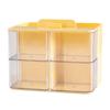Multi Grid Stationery Storage Box Dust-proof Makeup Brush Holder Durable Pen Container  Student