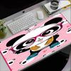 Luluca Panda Theme Mouse Pad, Non Slip Rubber Base, Multifunctional Office & Home Decor, Perfect for Workspace Personalization.
