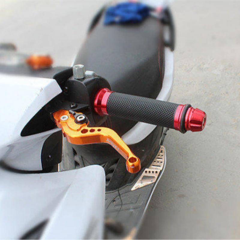 1 Pair Motorcycle Grips Hand Rubber Anti-Slip Cycling Scooter Handlebar Grips Modified 22-24Mm Universal Rubber Handle Bar Grips
