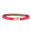 Ladies Belt, Double-Sided Leather High-Quality Waistband Thin Belt With Dress Decoration H Home Double Cowhide Belt Women