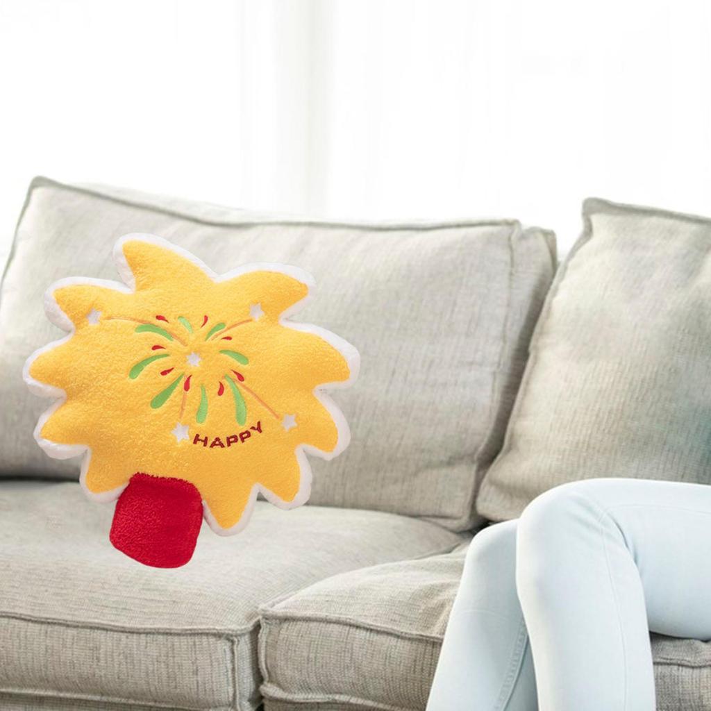 Chinese Year Pillow Lunar Decoration Decor Cartoon Cute Gift for Kids Holiday Party