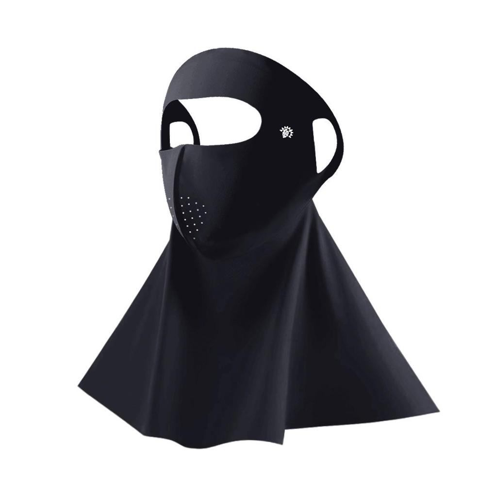 Sunshade Facekini: Full-Coverage UV Protection Mask for Women - Breathable Neck and Face Shield