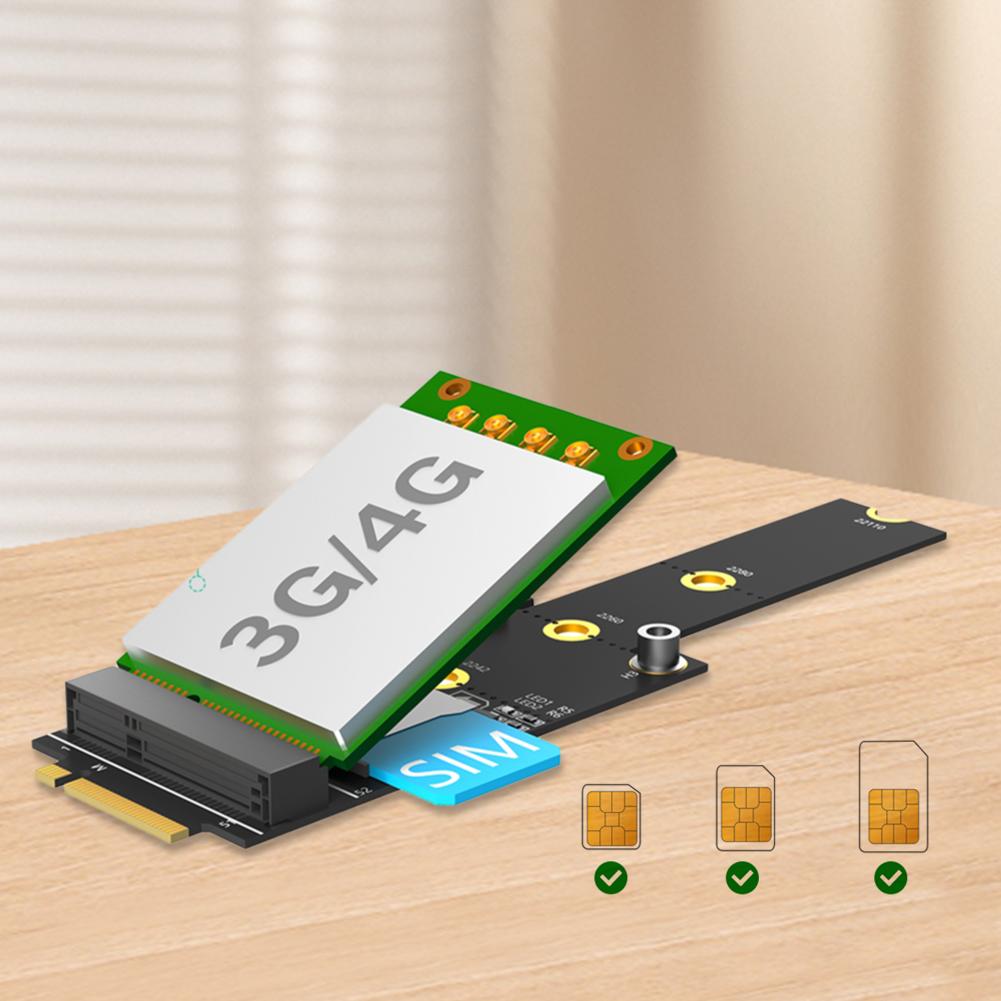 M.2 NGFF Key M To Mini PCI-E Converter Card with Slot for 2242 2260 2280 SSD Hard Drive