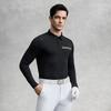 FILA Golf Series Casual Sports Fashion Lightweight Breathable Durable Stain-Resistant Knitted Long Sleeve Polo Shirt Men tops A11M545202FBK
