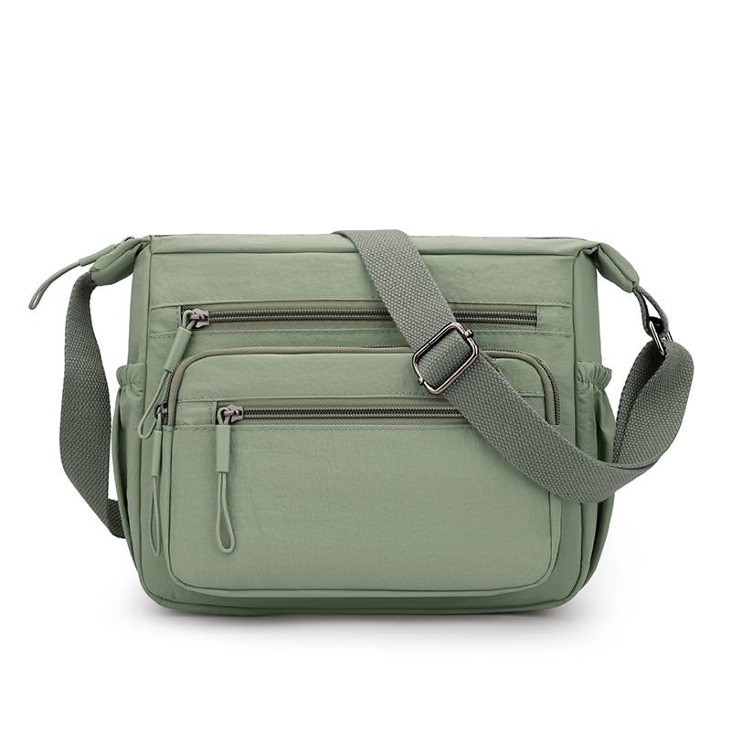 Women's Multi-layer Shoulder Bag Nylon Water-repellent Large Capacity Crossbody Bag Mother Bag