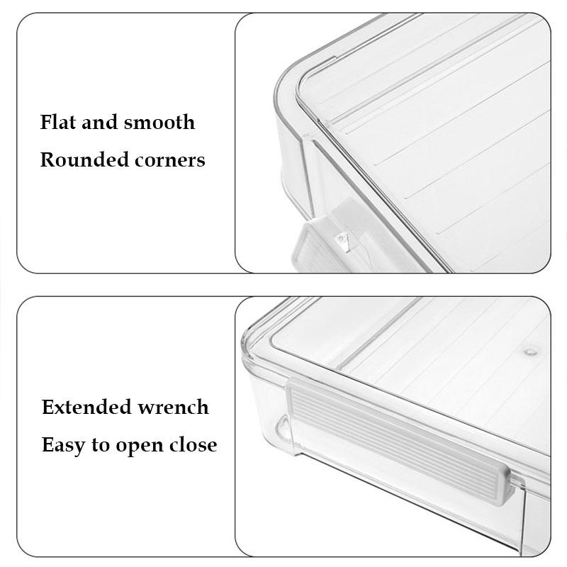 Clear PET Desktop Organizer Box, Thick A4 File Holder, Waterproof & Stackable Office Document Storage