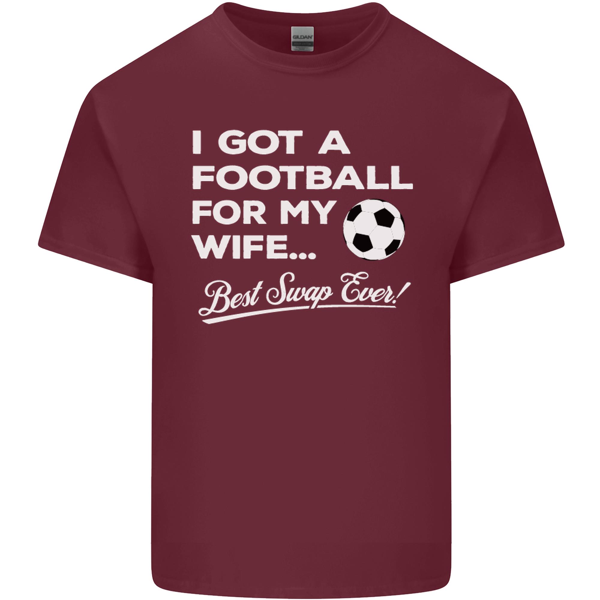 Football for My Wife Best Swap Ever Funny Unisexs Light Cotton TShirt S