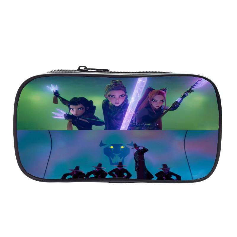 New Printed Witch Huntrix Kpop Student Pencil Bag Kpop Storage Stationery Bag Pencil Bag Men and Women