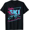 Retro 80s 90s Ski Graphic Tee Vintage Neon Mountain Snow Sports TShirt