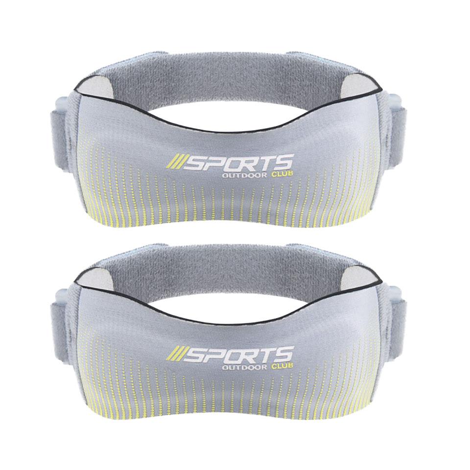 Gobygo 2Pcs Patella Strap Outdoor Sports Running Shock Absorption Jump Rope Compression Knee Pads Adjustable Knee Sleeve Unisex