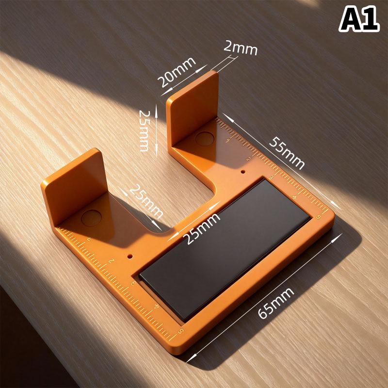 5 ks Magnetický distanční díl pro panty skříňových dveří s měřítkem 2mm Mezera Zarovnávací nástroj pro montáž skříňových dveří Magnetická šablona pro panty