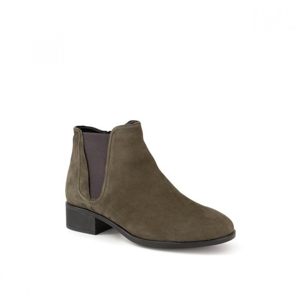 Soda Women S chelSea Ankle bootS Green Alb404 Gn69 3.5cm