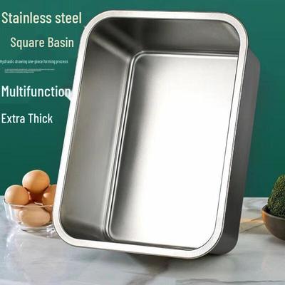 Stainless Steel Rectangular Food Pan with Lid