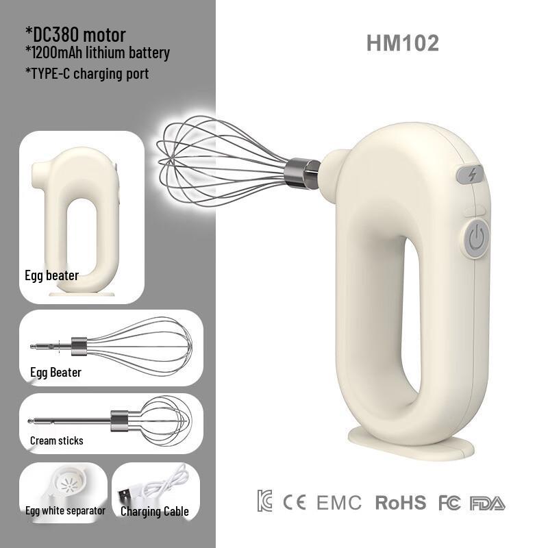 Zhishi Adjustable Cordless Electric Hand Mixer