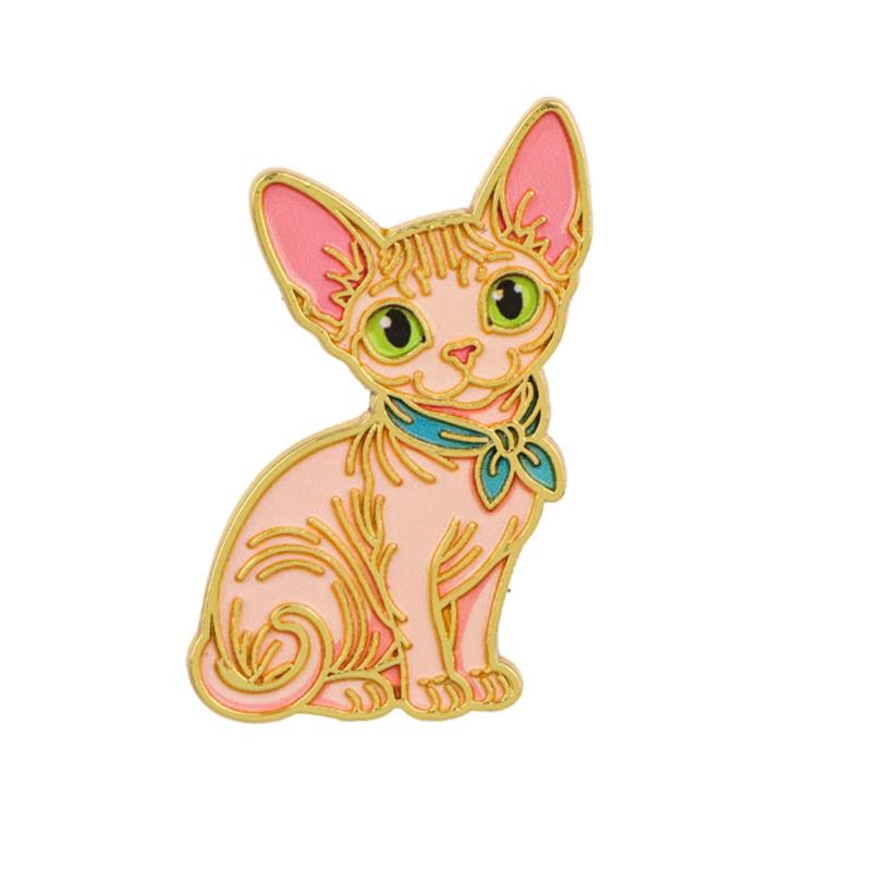 Collectible Cartoon Cat Enamel Pins Adorable Kawaii Lapel Badge for Backpack Clothing Birthday Gift for Cat Fans