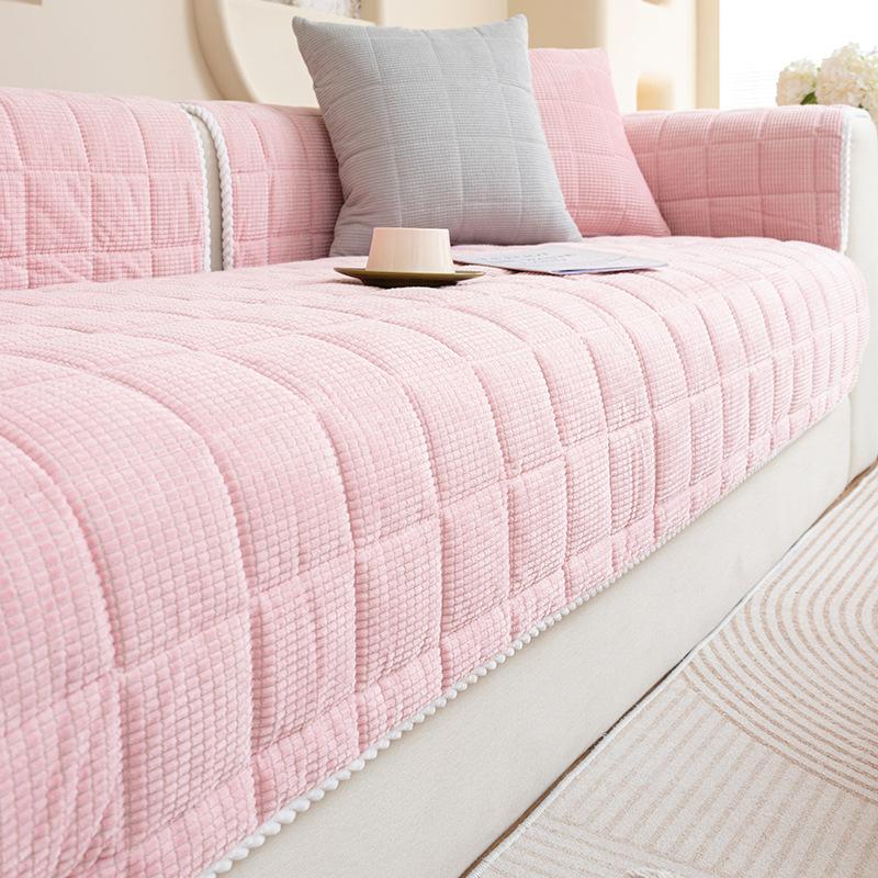 Velvet Living Room Sofa Cushion Four Seasons Universal Non-slip Dust Backrest Cushion Home Decoration Towel