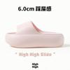 8.0CM black muffin cool slippers women's summer height increase thick bottom new fashion high sense trend outer wear
