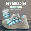 Korean version of the new dad shoes women's 2025 summer student sports thick-soled heightened casual shoes mesh breathable ZY2007