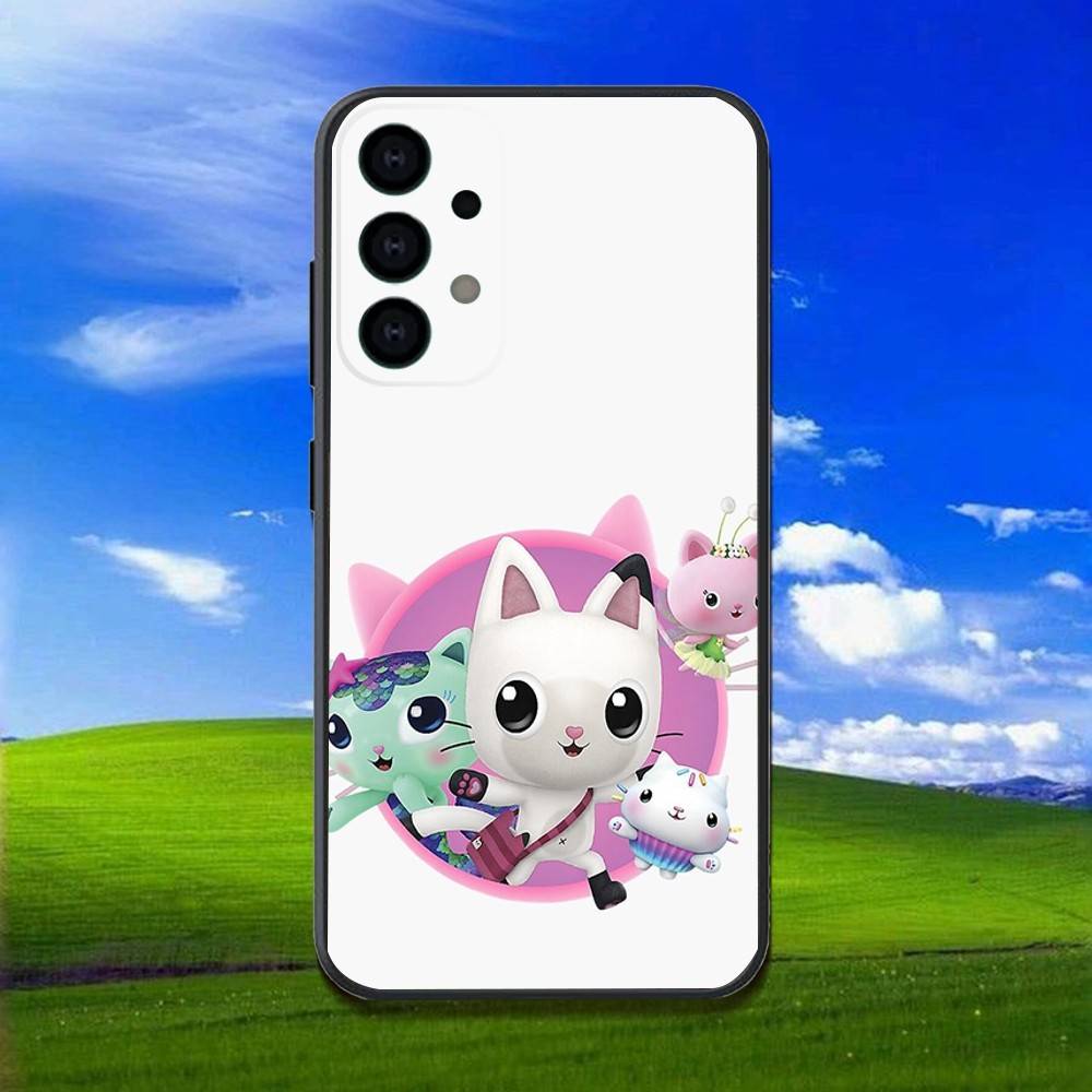 Cartoon G-Gabbys D-Dollhouse Phone Case For Samsung Galaxy A13,A21s,A22,A31,A32,A52,A53,A71,A80,Soft Black Shell