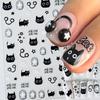 1/3 Stück Kawaii Cartoon Katze Nagelsticker Tierpfote Slider Nagelkunst Maniküre Dekorationen Y2K Sterne Buchstaben Abziehbilder Werkzeuge