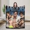 Jacob Elordi Schauspieler Porträt Decke Picknick Flanell Bettwäsche Überwürfe Für Heimdekoration Weich Warm Design Qualität Tagesdecke Geschenkidee