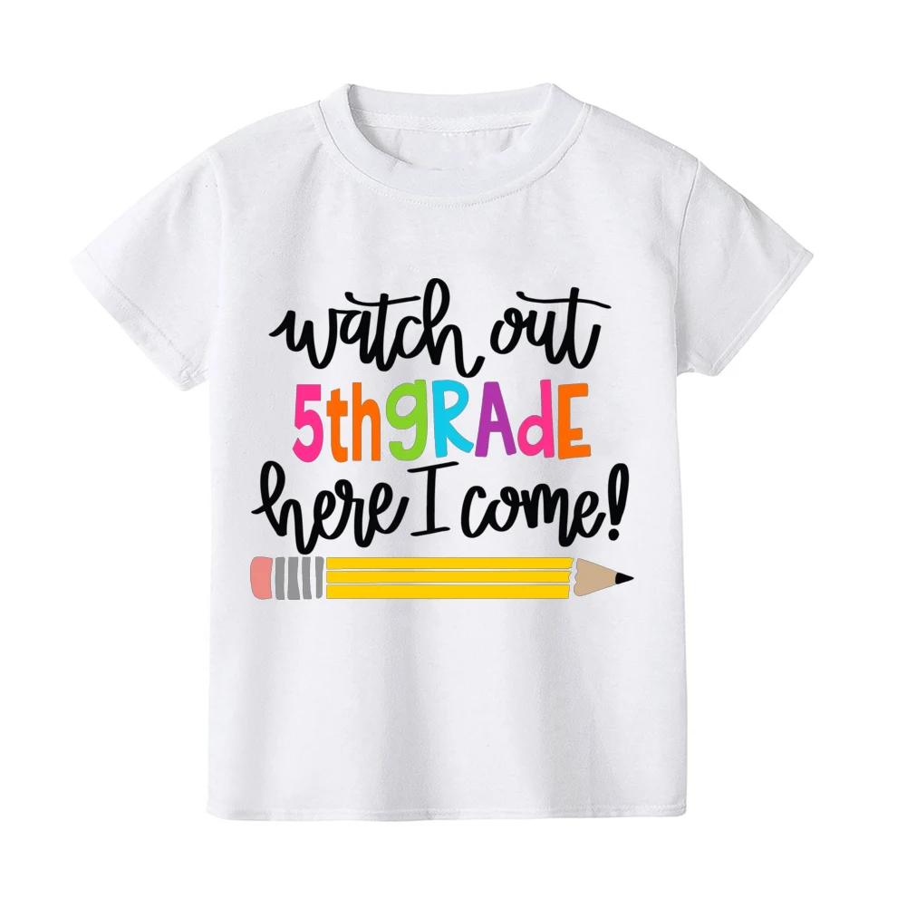 First Day of Kindergarten Kid TShirt Girl Boy Clothes Back To School Shirt Preschool 15th Grade Child Shirts School Opens Gift