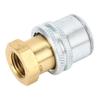 Lock On Air Chuck Efficient Inflation 1/4in FNPT Brass Construction Tire Inflator Chuck for Automobi
