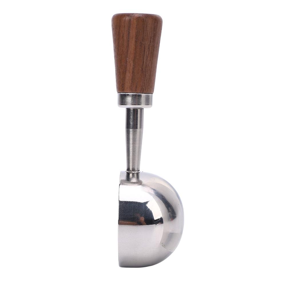 304 Stainless Steel Bean Tea Scoop Short Wooden Handle Stainless Steel Scoop For Ground Coffee