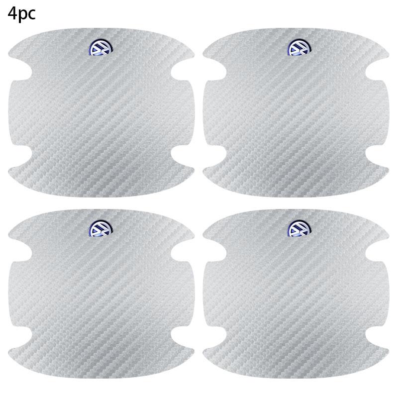 

4pc Carbon Fiber Car Door Bowl Protection Sticker Door Handle Protection Film For Volkswagen B5 B6 B7 T4 T5 Golf 4 5 6 7 Polo CC
