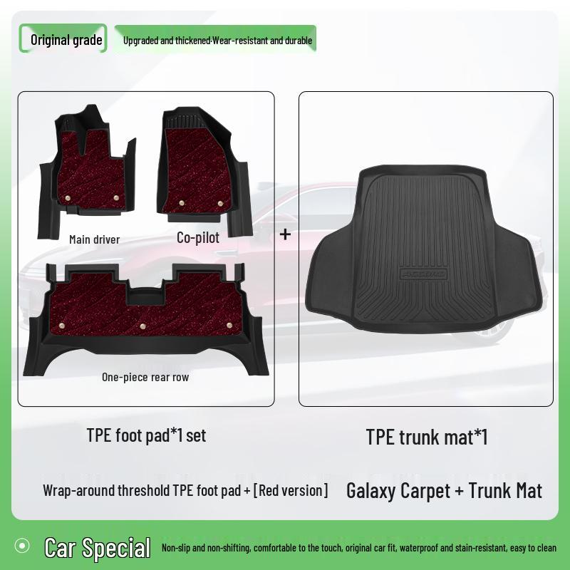 TPE Carpet Accessories for 2025 Chery Fengyun A9L Interior Modification