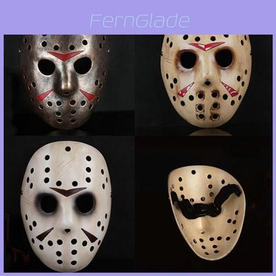 Halloweenowa Maska Freddy Vs Jason Unikalna Żywiczna Nakładka na Twarz na Straszne Imprezy Kostiumowe