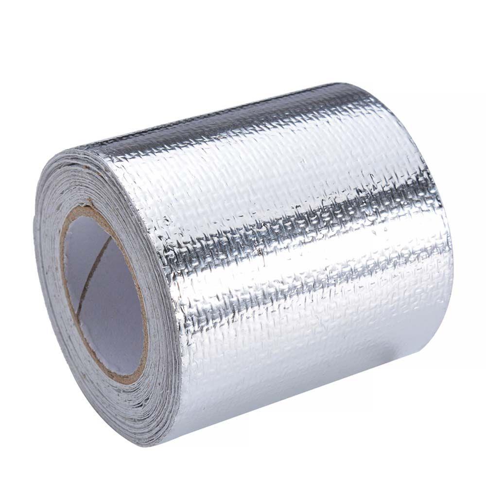 Exhaust Pipe Heat Shield Wrap Tape Heat Insulating  Tape Protection Foil Tape Self-Adhesive Sticker
