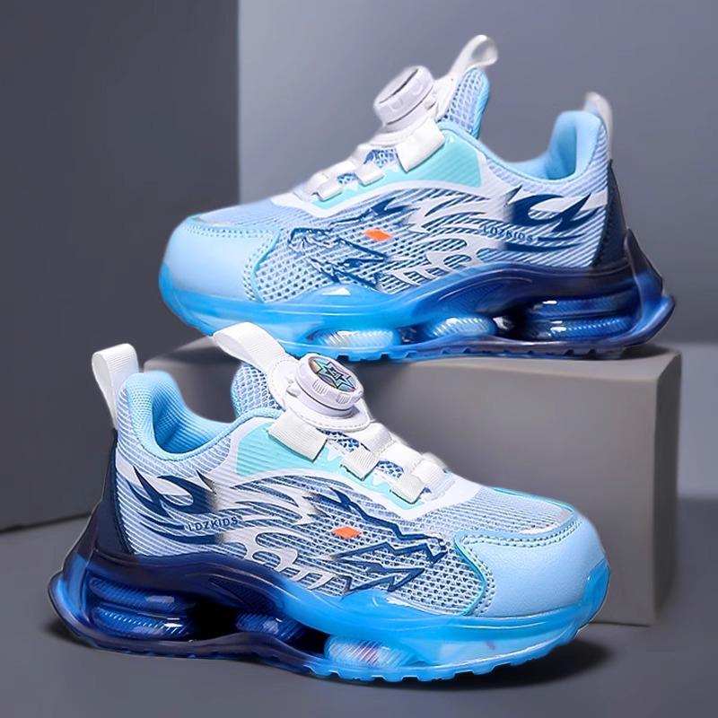 Boys' shoes spring mesh breathable mesh shoes 2025 new children's soft-soled air cushion sports basketball shoes running tide