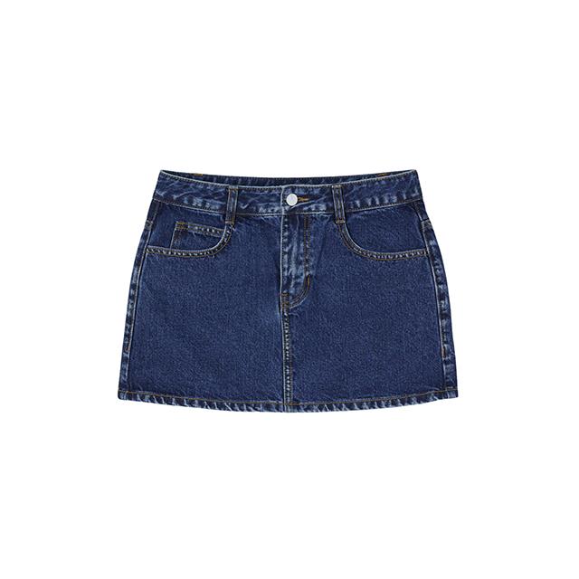Rap Micro Part Washed Denim Skirt Aq2Ds560