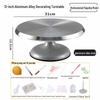 Aluminum Alloy Cake Decorating Turntable Set