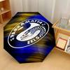 Parramatta Eels Print Auto 8?Ribs Folding Umbrella Wind Resistant Lightweight Automatic Umbrella For Daily Travel
