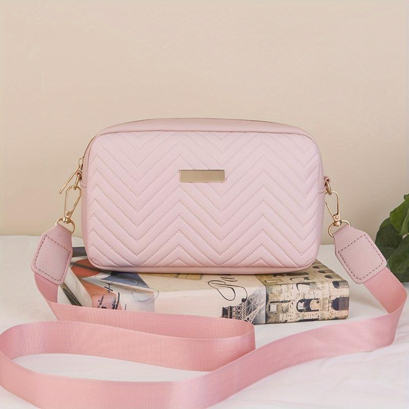 Simple Wave Embossed Shoulder Bag, Fashiable and Versatile Women's Leather Crossbody Bags, Suitable for Commuting and Banquets