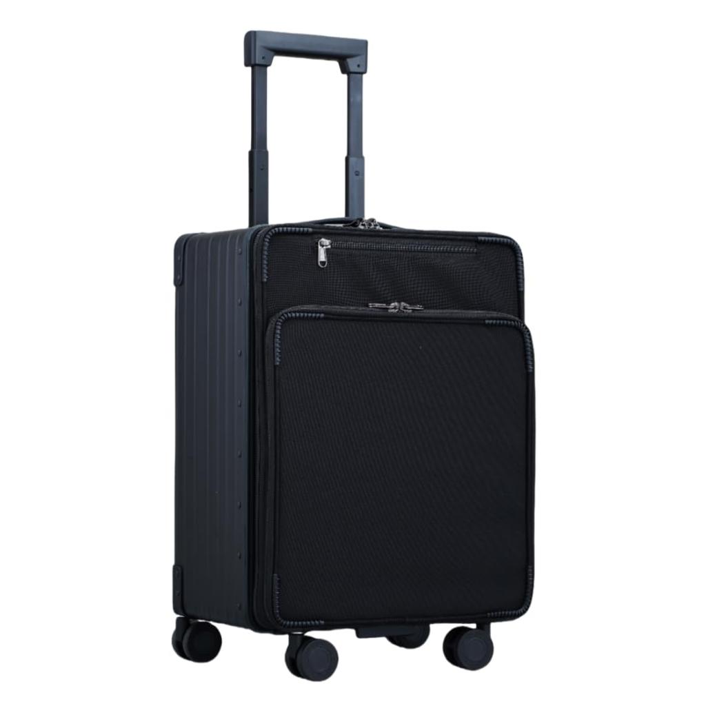 Outlet Neo Keeper Aluminum Alloy Body Suitcase Front Open Carry Case Backpack Business Rucksack Bag Front Opening Shockproof Quiet Lightweight