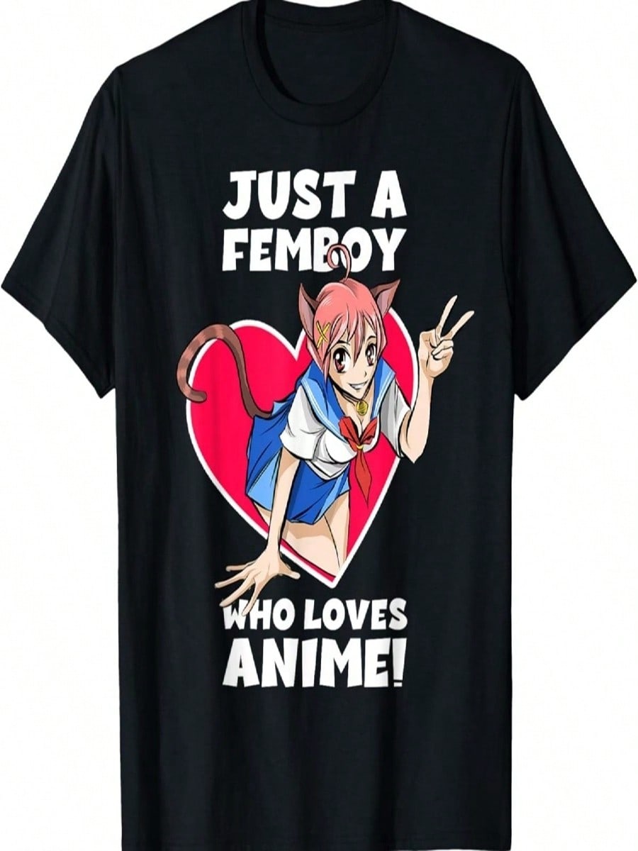 Just A Femboy Who Loves Anime! - Cool & Fun Gift T-Shirt S разноцветный