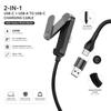 111W 1 in 1 USB A/Type C Fast Charging Cable With Foldable Phone Holder Type-C Quick Charge Data Wire For IPhone11 16 17 Samsung